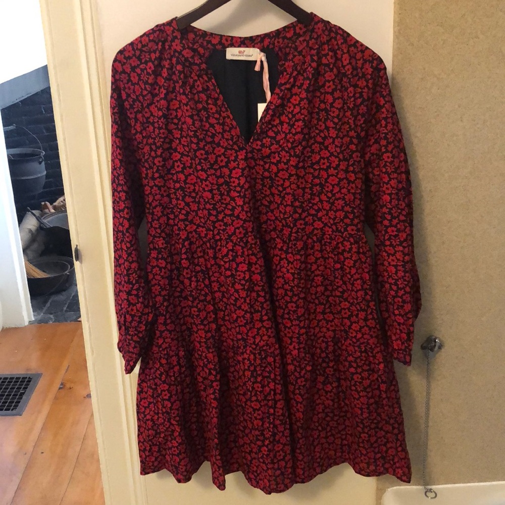 Vineyard Vines Wildflower tiered dress